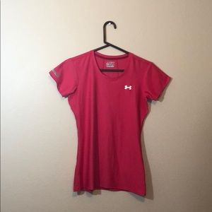 Under armour pink muscle tee